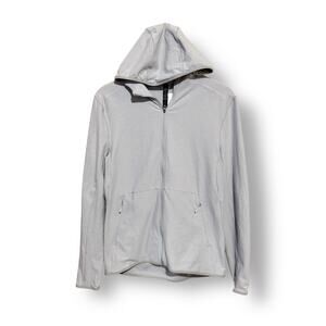 Lululemon Surge Warm Full Zip Hoodie Men's Gray Rulu Running Gym Jacket Sz S